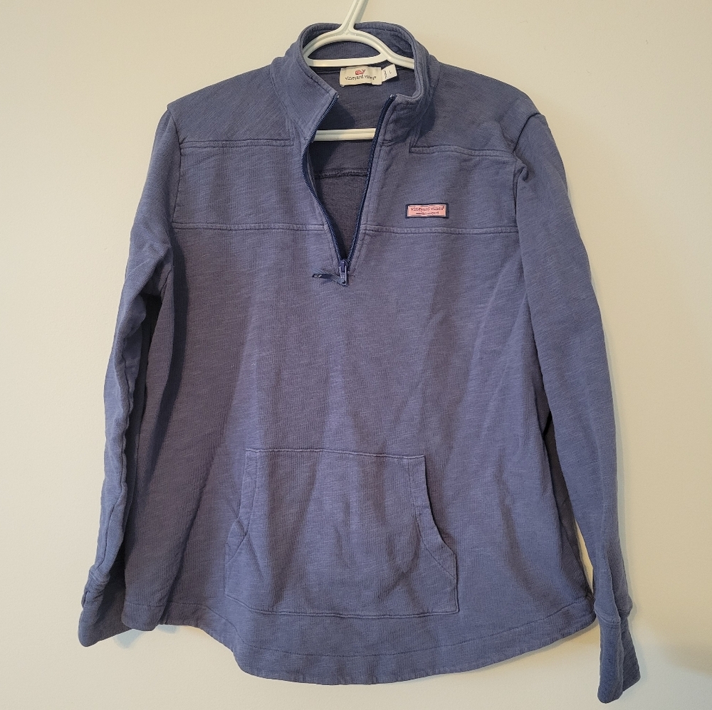 Vineyard Vines Blue Quarter-Zip Pullover